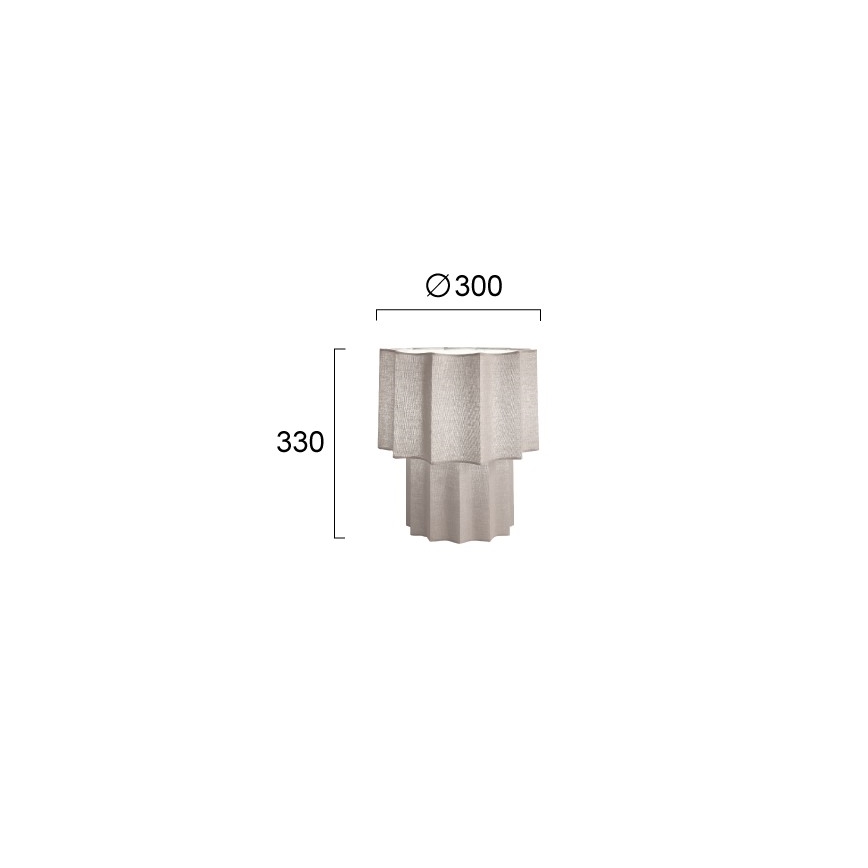 Lampă de masă WAVY 1xE27/14W/230V gri