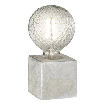 Lampă de masă WOFI 8213.01.50.7000 BROAD 1xE27/10W/230V beton