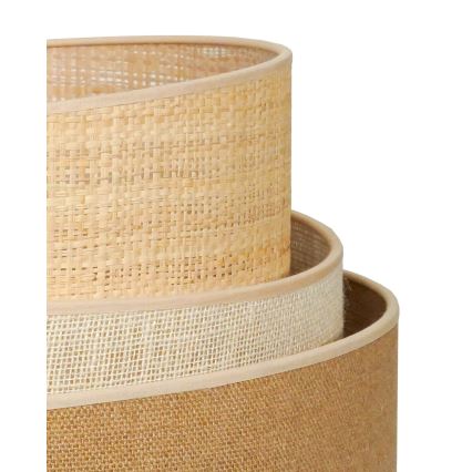 Lampă de masă YUTE Duolla TRIO 1xE27/15W/230V d. 25 cm maro/gri/bej