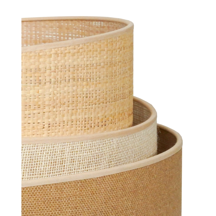 Lampă de masă YUTE Duolla TRIO 1xE27/15W/230V d. 25 cm maro/gri/bej