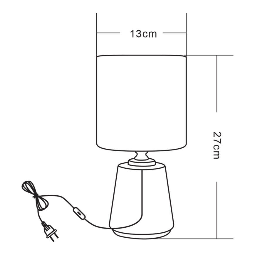 Lampă de masă Zuma Line 1xE14/40W/230V alb/auriu/decor marmorat