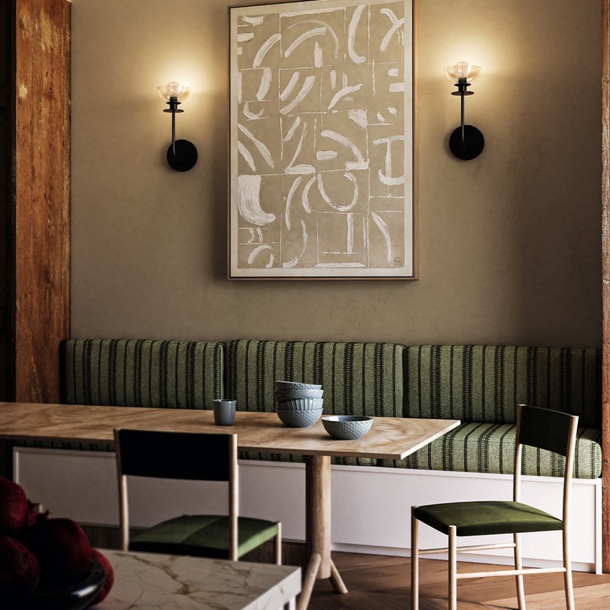 Lampă de perete Alora Mood SYLVIA 1xE14/40W/230V negru