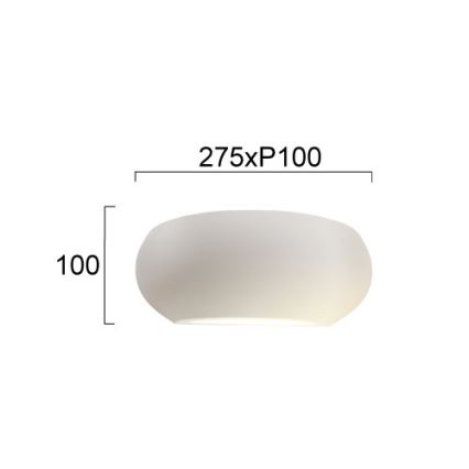 Lampă de perete ANITA 1xE27/20W/230V albă