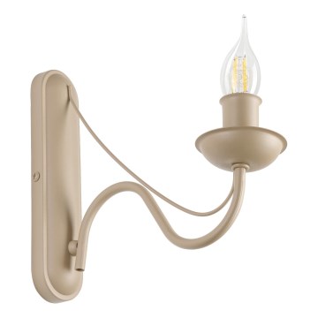 Lampă de perete ANTON 1xE14/60W/230V bej