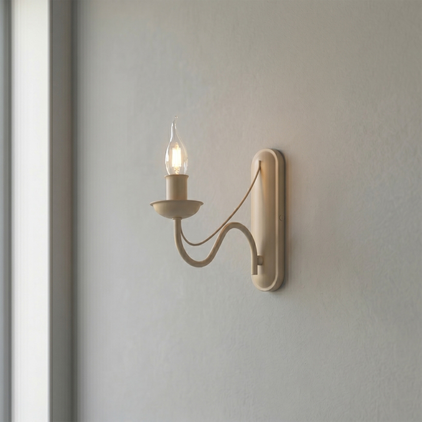 Lampă de perete ANTON 1xE14/60W/230V bej