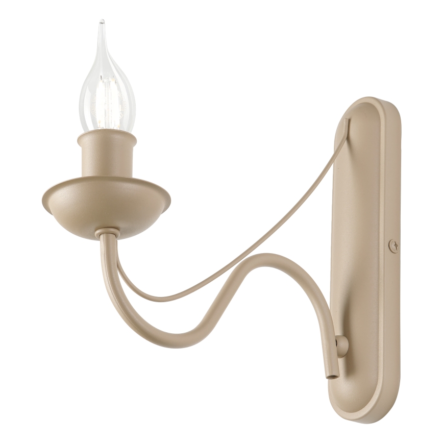 Lampă de perete ANTON 1xE14/60W/230V bej
