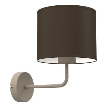 Lampă de perete ARDEN, 1 x E27, 15 W, 230 V, bej/maro