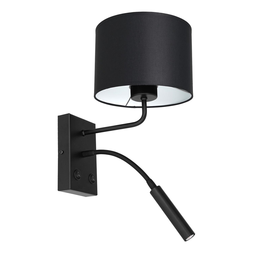 Lampă de perete ARDEN 1xE27/60W+1xG9/8W/230V negru/alb
