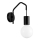 Lampă de perete BASSO 1xE27/40W/230V neagră