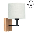 Lampă de perete BOHO 1xE27/25W/230V stejar – certificat FSC