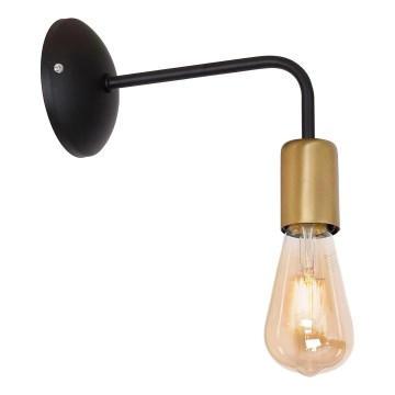 Lampă de perete BRENDA 1xE27/60W/230V neagră/aurie