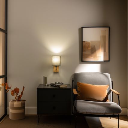 Lampă de perete Brilagi NUBILA WOOD 1xE27/25W/230V stejar/antracit