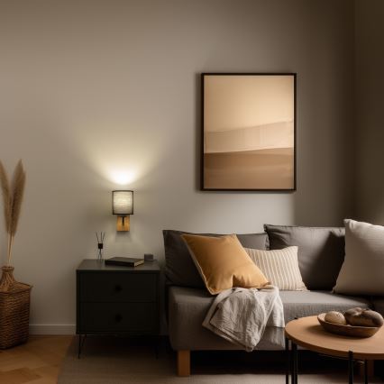 Lampă de perete Brilagi NUBILA WOOD 1xE27/25W/230V stejar/negru