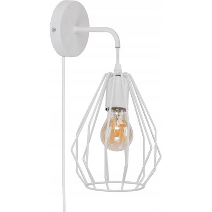 Lampă de perete BRYLANT 1xE27/60W/230V albă