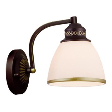 Lampă de perete CLAIR 1xE27/40W/230V maro/auriu