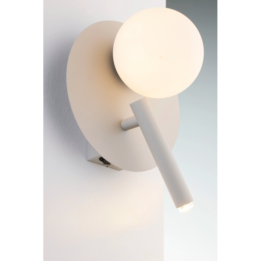 Lampă de perete cu spot HOTEL MOOD 1xG9/12W/230V + 1xG9/3W gri