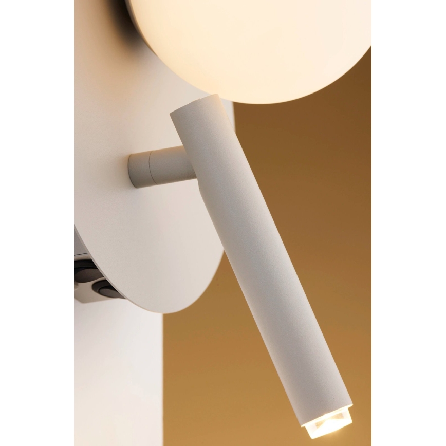 Lampă de perete cu spot HOTEL MOOD 1xG9/12W/230V + 1xG9/3W gri