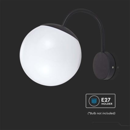 Lampă de perete de exterior 1xE27/60W/230V IP44 negru