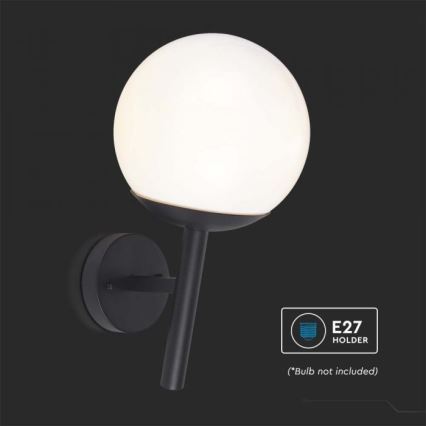 Lampă de perete de exterior 1xE27/60W/230V IP44 negru