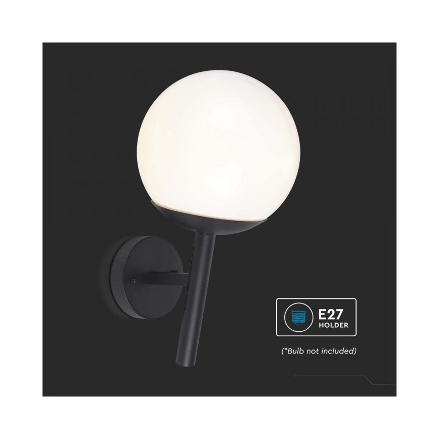 Lampă de perete de exterior 1xE27/60W/230V IP44 negru
