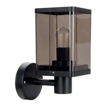 Lampă de perete de exterior 1xE27/60W/230V IP44 negru/maro fumuriu