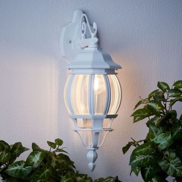 Lampă de perete de exterior Brilliant ISTRIA 1xE27/60W/230V IP23 alb