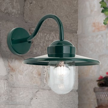 Lampă de perete de exterior EDWARD 1xE27/60W/230V IP44 verde