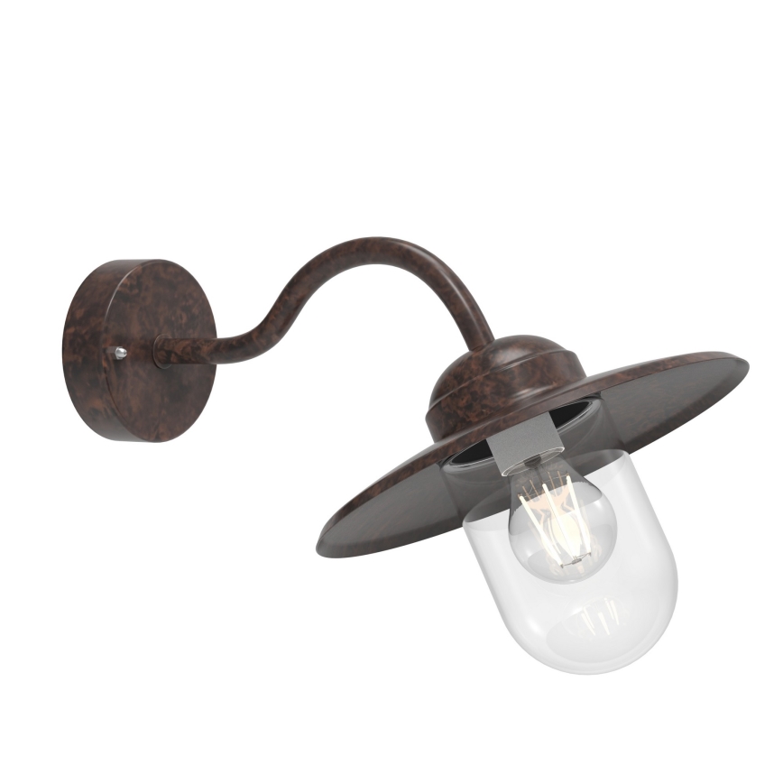 Lampă de perete de exterior Nordlux LUXEMBOURG 1xE27/60W/230V IP54 maro/patină