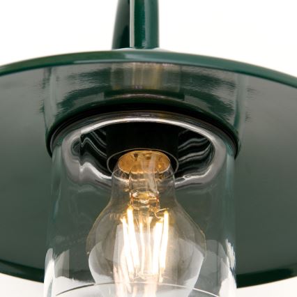Lampă de perete de exterior EDWARD 1xE27/60W/230V IP44 verde