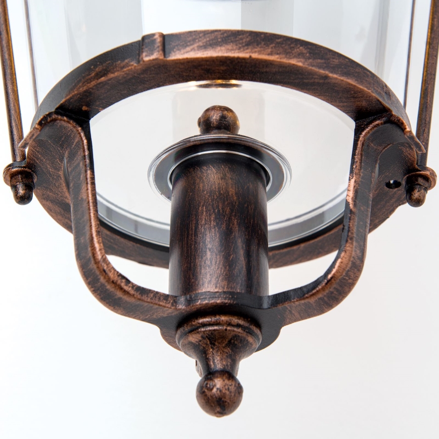 Lampă de perete de exterior KENZO 1xE27/100W/230V IP44 bronz/patină