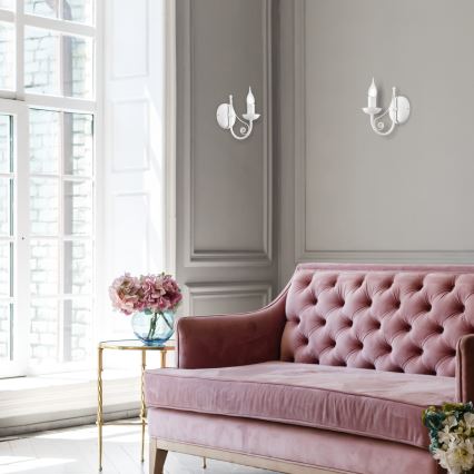 Lampă de perete DONATO 1xE14/40W/230V alb