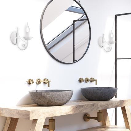 Lampă de perete DONATO 1xE14/40W/230V alb