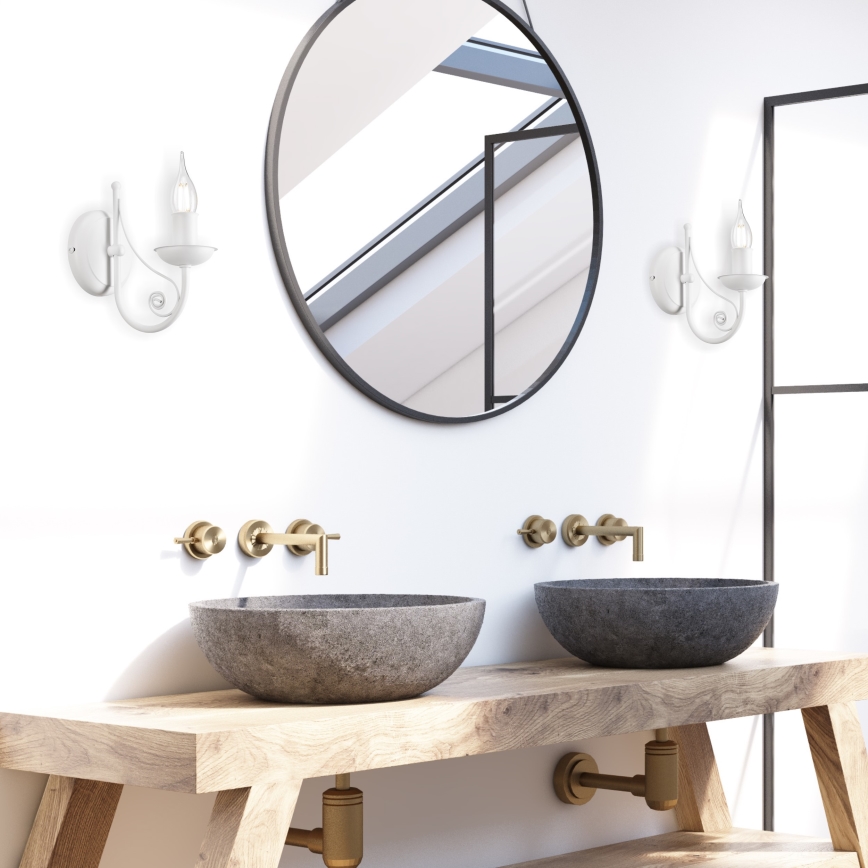 Lampă de perete DONATO 1xE14/40W/230V alb