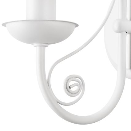 Lampă de perete DONATO 1xE14/40W/230V alb