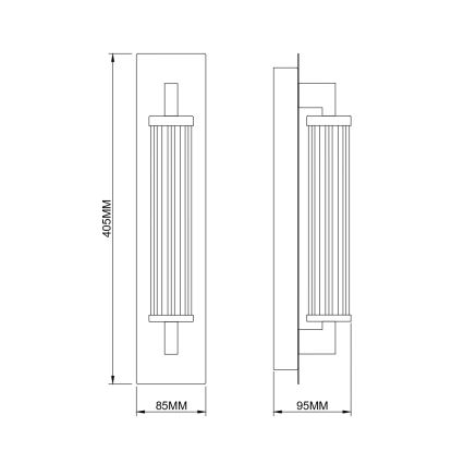 Zuma Line - Aplica de perete LED 8W/230V, auriu