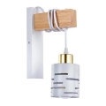 Lampă de perete ELEN 1xE27/35W/230V alb/auriu/maro