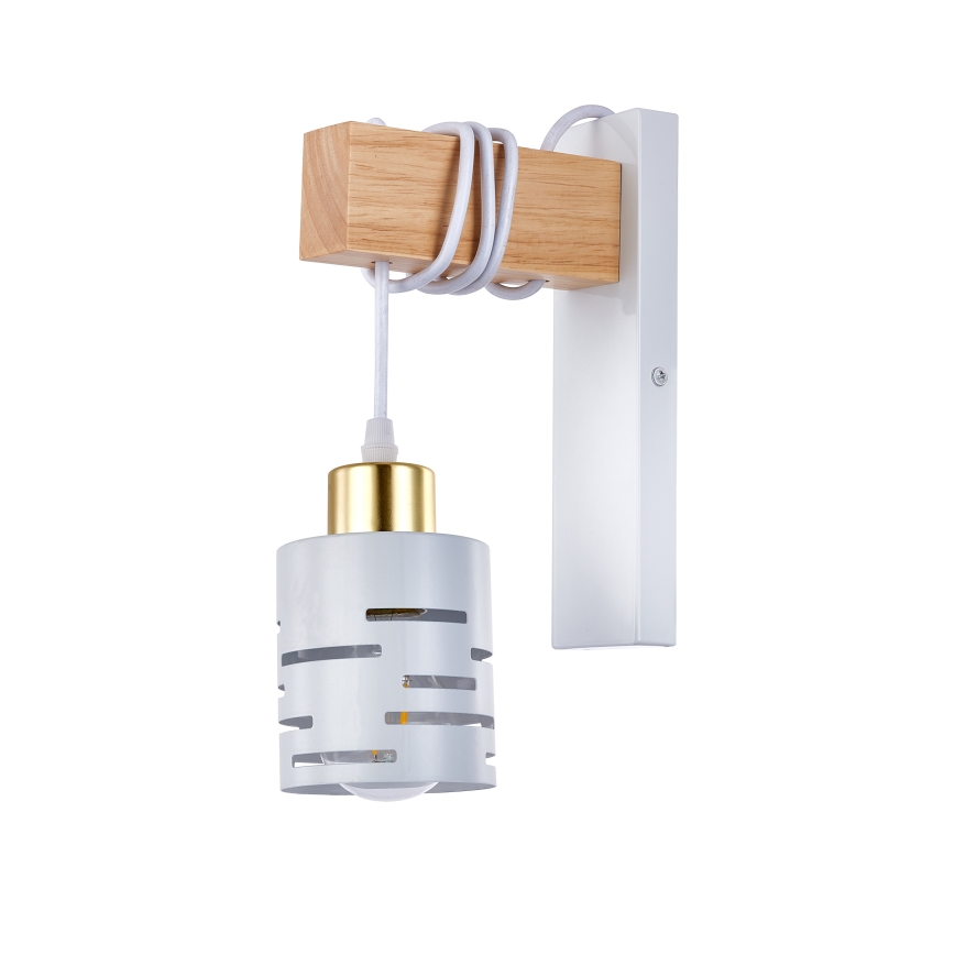 Lampă de perete ELEN 1xE27/35W/230V alb/auriu/maro