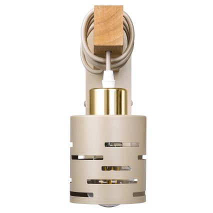 Lampă de perete ELEN 1xE27/35W/230V bej/auriu/maro