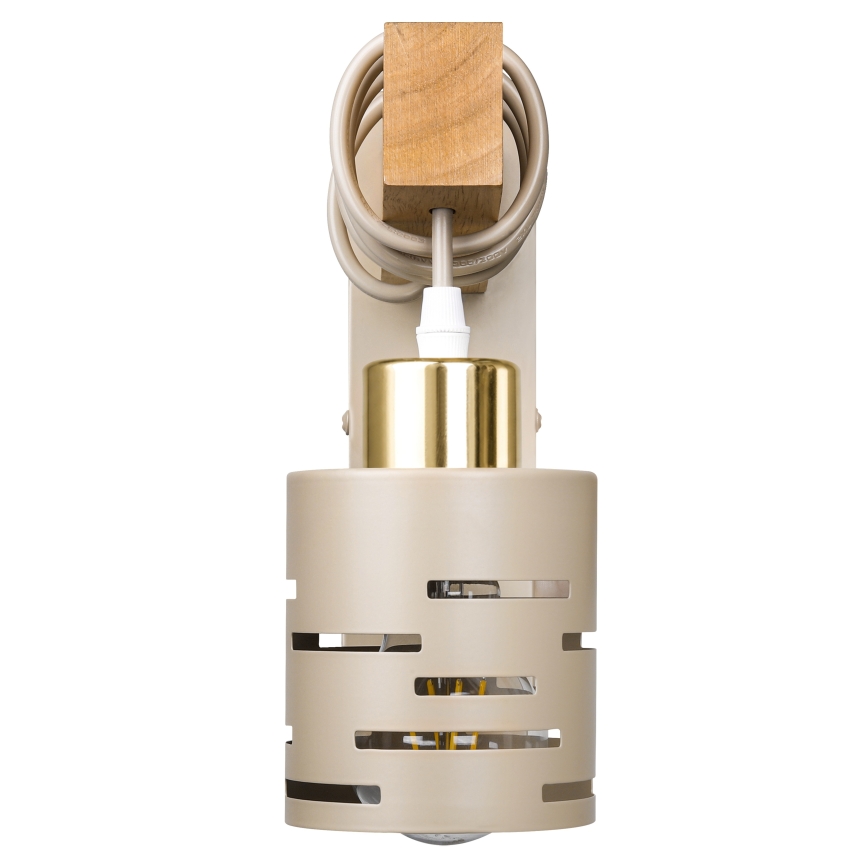 Lampă de perete ELEN 1xE27/35W/230V bej/auriu/maro