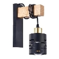 Lampă de perete ELEN 1xE27/35W/230V neagră/aurie/maro