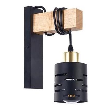Lampă de perete ELEN 1xE27/35W/230V neagră/aurie/maro