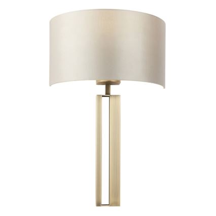Lampă de perete Endon 95452, 1xE27/10W/230V, bej/auriu
