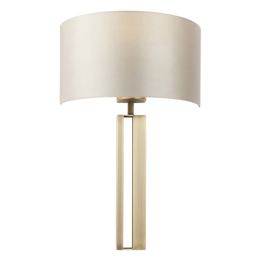 Lampă de perete Endon 95452, 1xE27/10W/230V, bej/auriu