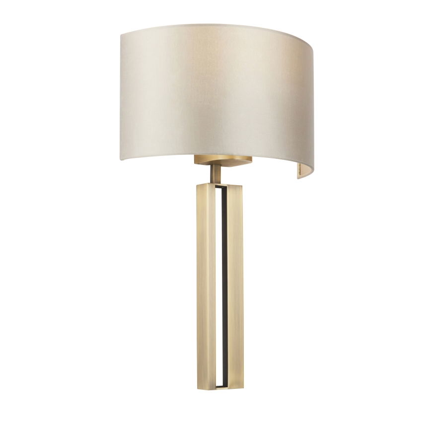 Lampă de perete Endon 95452, 1xE27/10W/230V, bej/auriu