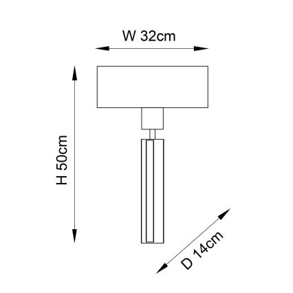 Lampă de perete Endon 95452, 1xE27/10W/230V, bej/auriu