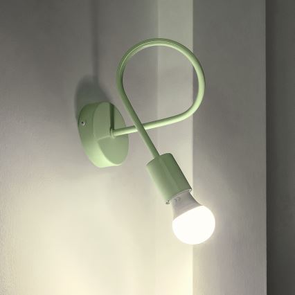 Lampă de perete flexibilă OXFORD 1xE27/15W/230V verde