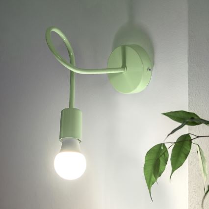 Lampă de perete flexibilă OXFORD 1xE27/15W/230V verde