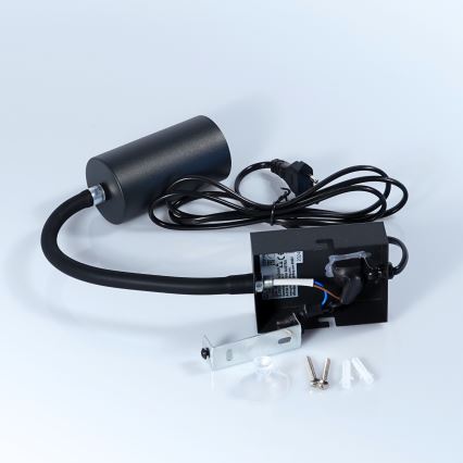 Lampă de perete flexibilă 1xGU10/25W/230V neagră Globo