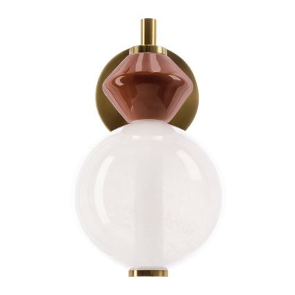 Lampa de perete FLORES LED/7W/230V auriu/maro