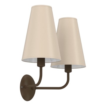 Lampă de perete GRENADA, 2x E14, 15W, 230V, bej